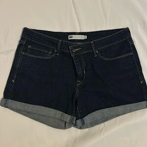 Levi’s dark denim jeans shorts